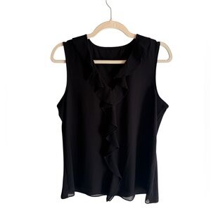 Lysse Women’s Ruffle Tank Tap Blouse in Size L